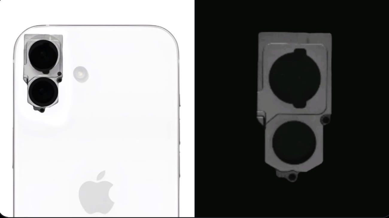 iPhone 16 : des photos de pièces détachées confirment l’arrangement vertical des objectifs