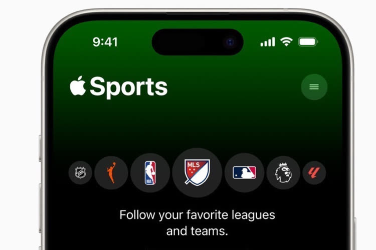 Apple Sports, la nouvelle app d'Apple pour les spectateurs sportifs