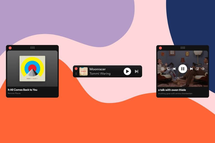 Spotify sur Mac se réduit dans un miniplayer
