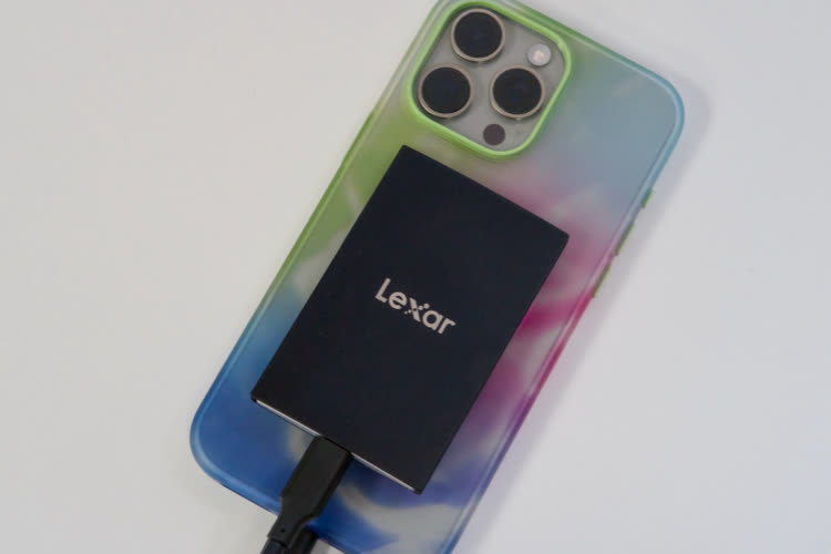 Mini-test du Lexar SL500 : un SSD ultra-plat pour enregistrer des vidéos avec l’iPhone 15 Pro