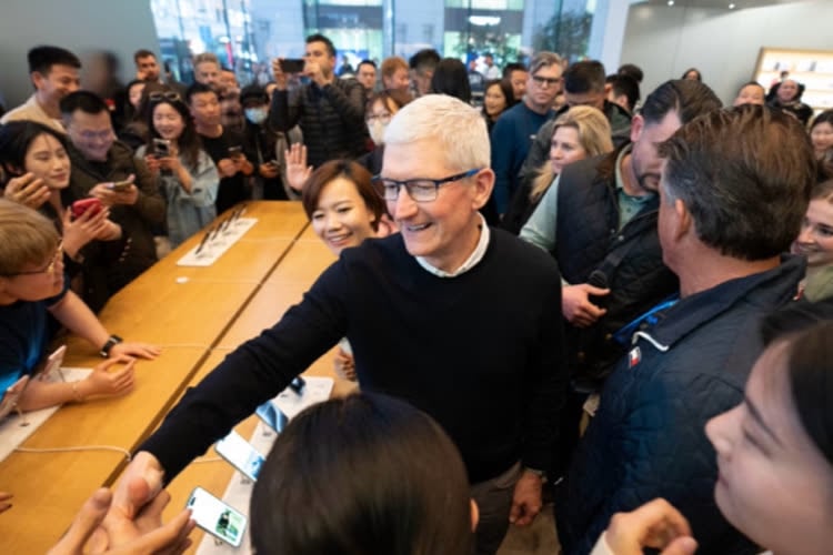 Tim Cook en voyage à Shanghai pour célébrer l’ouverture d’un nouvel Apple Store