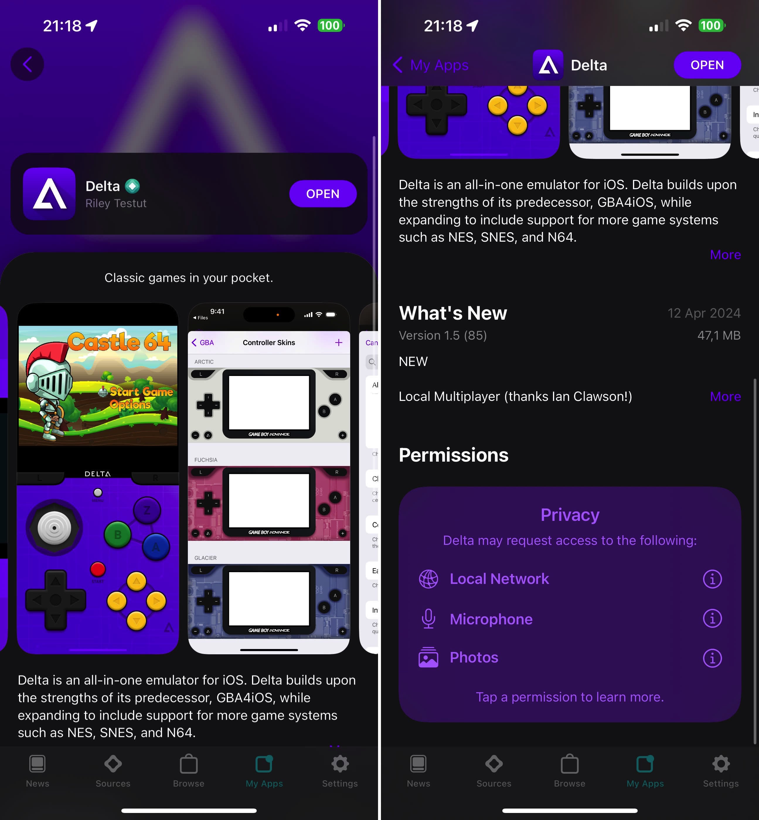 Test de Delta : l’émulateur de consoles Nintendo ultra-complet pour iOS ...