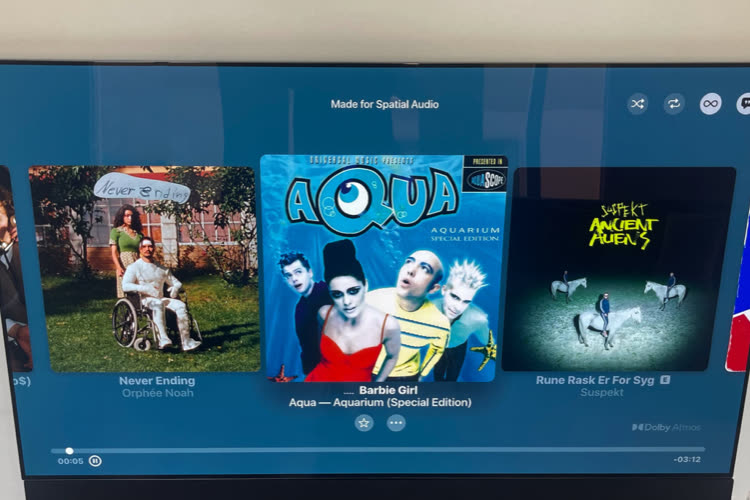 Apple Music sur les téléviseurs connectés de LG peut s'écouter en Dolby Atmos
