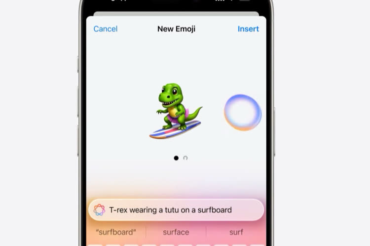 iOS 18 : de l’IA générative pour créer des « Genmoji » et des images