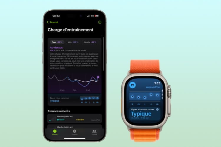 Signes Vitaux, charge d’entraînement : coup d’œil sur les nouveautés santé de watchOS 11