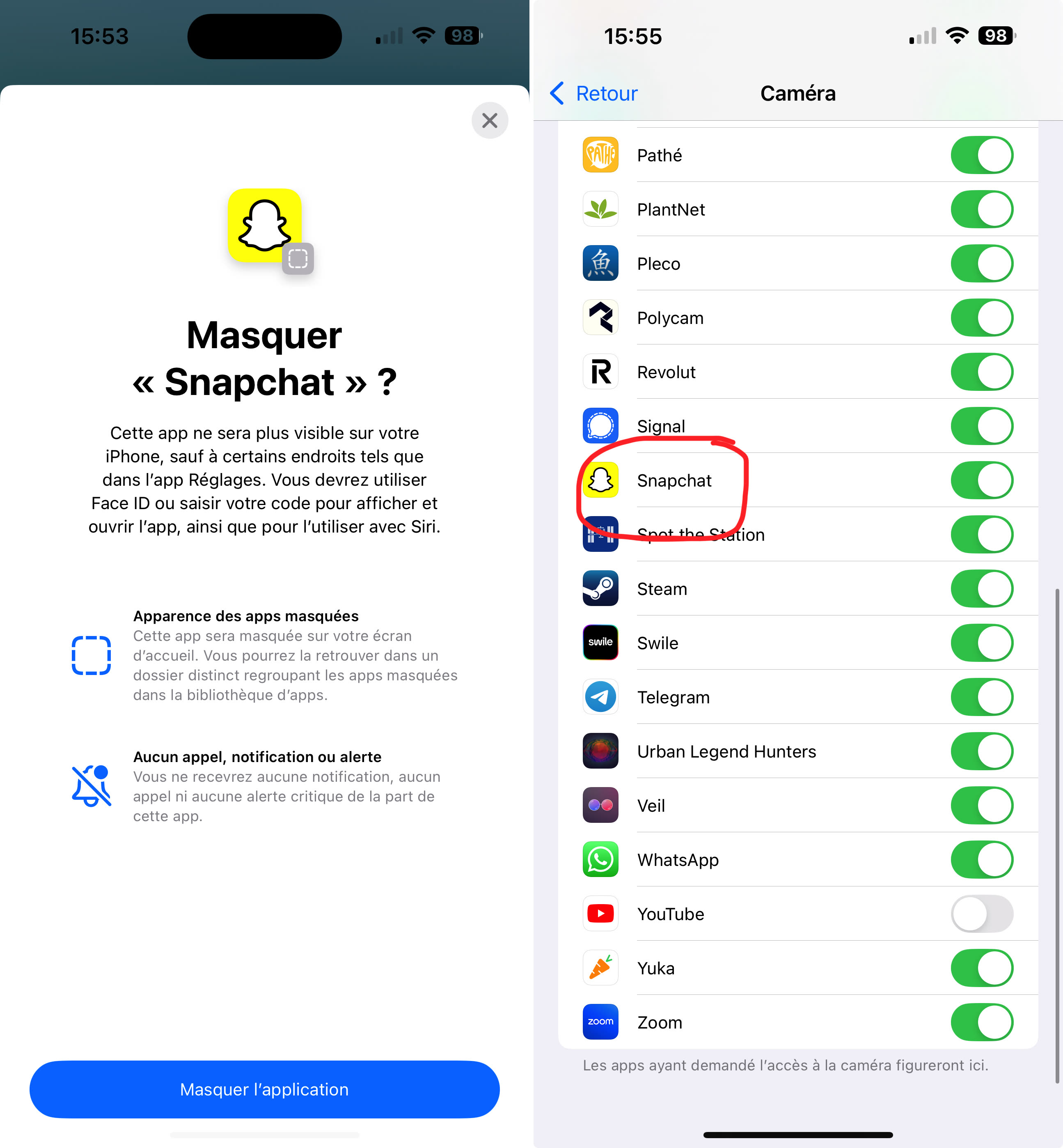 iOS 18 les apps masquées peuvent facilement être retrouvées quand on sait où chercher