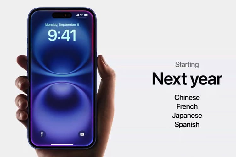 Apple Intelligence sera disponible en français l’année prochaine