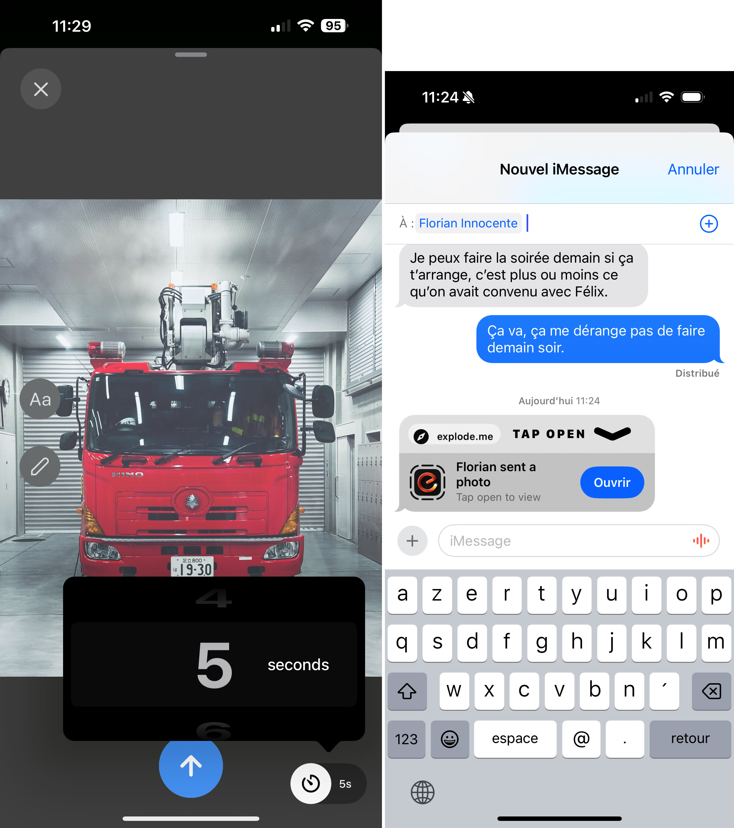 Explode apporte les messages éphémères à Messages sur iOS - iGeneration