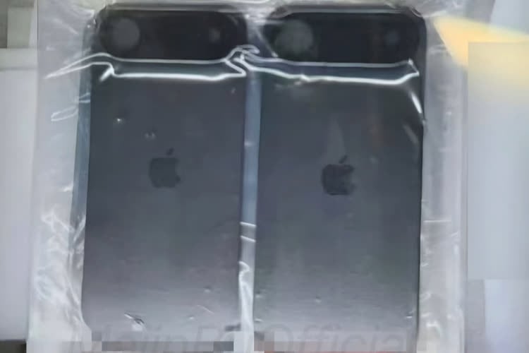 Une photo du possible nouveau design des iPhone 17