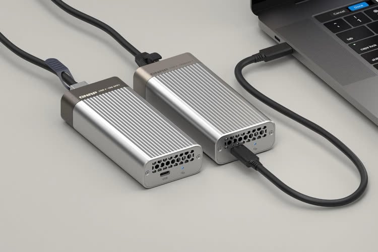 Deux nouveaux adaptateurs Ethernet 10 Gb/s chez QNAP, en USB4 et Thunderbolt