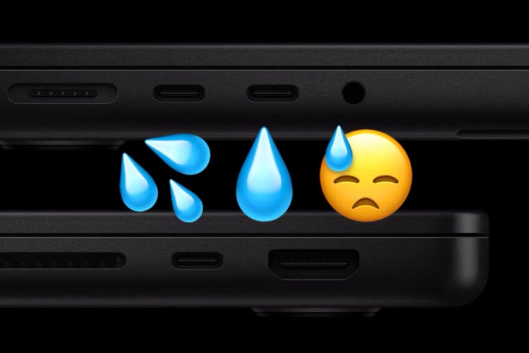 Sur les MacBook Air et Pro M3 ou M4, macOS détecte la présence de liquide dans les prises USB-C