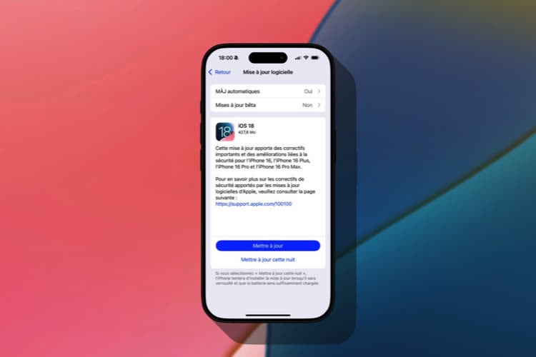 iOS 18.3.2 : il n'est plus possible de faire marche arrière