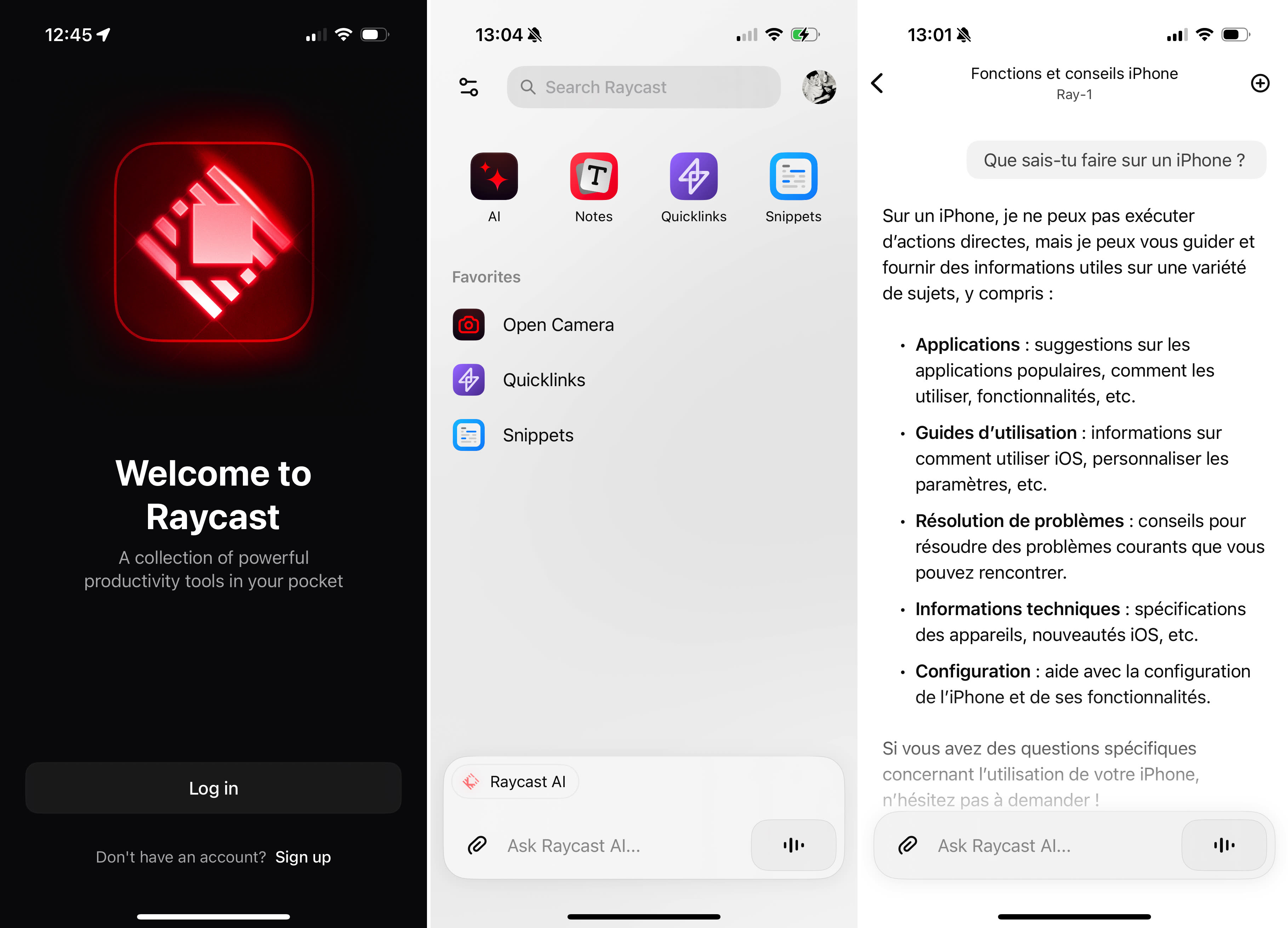 Raycast arrive sur l’iPhone, essentiellement pour les fonctions liées à