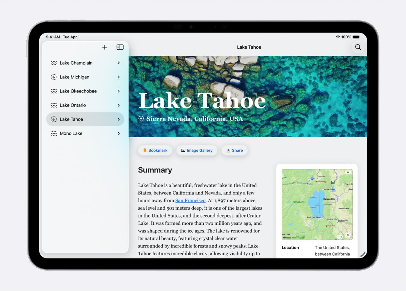 Une webview dans un projet SwiftUI. Image Apple.