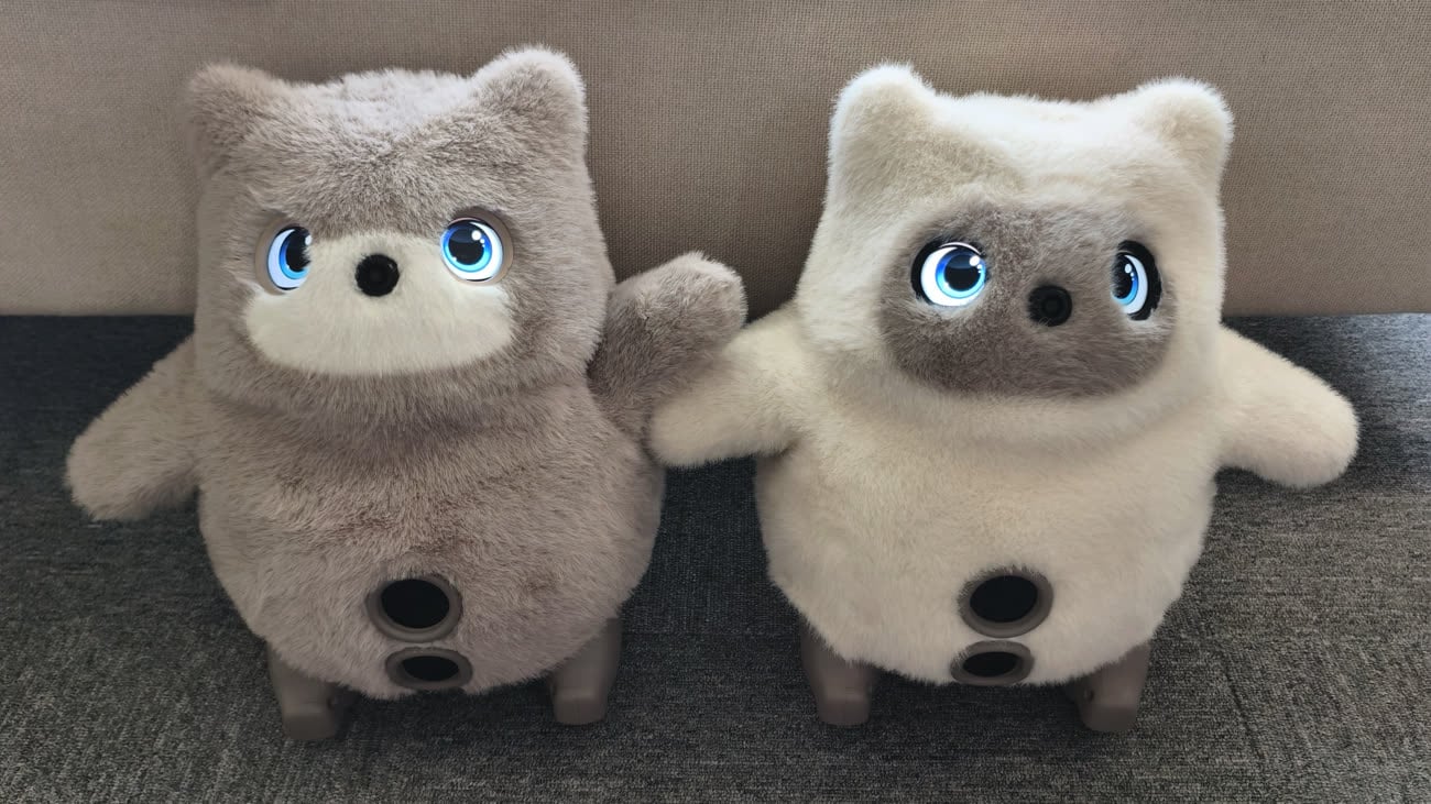 Les deux peluches robotisées prévues par SwitchBot.