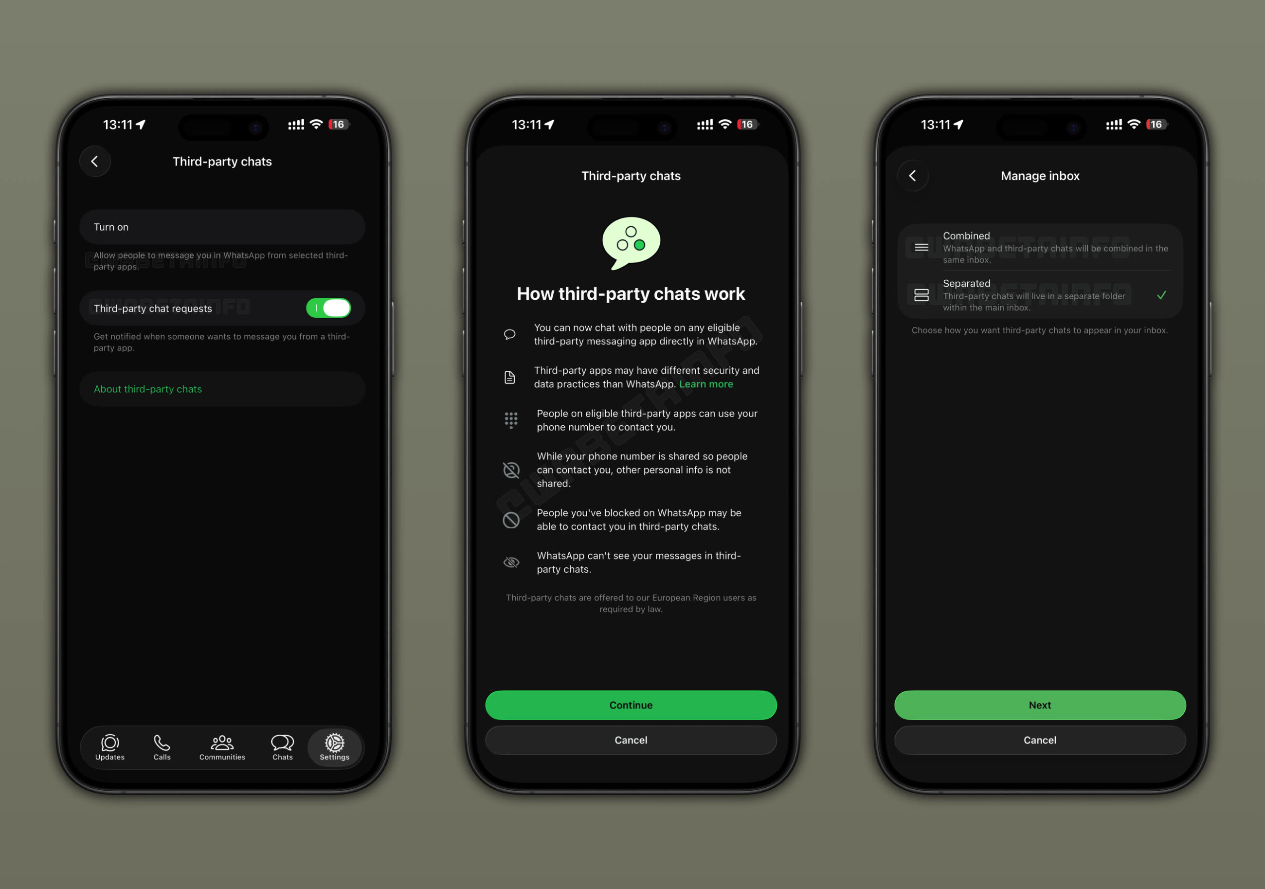 WhatsApp sur le point de s’ouvrir aux messageries tierces