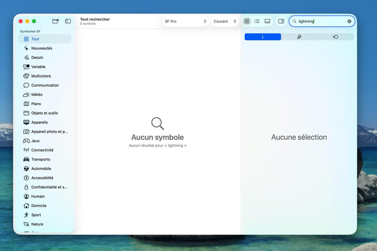 Exemple d’une recherche que la nouvelle app gère parfaitement, alors que celle d’Apple ne donne aucun résultat. Image MacGeneration.