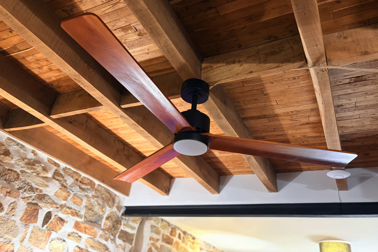 Le ventilateur CREATE installé dans notre salon. Image iGeneration.