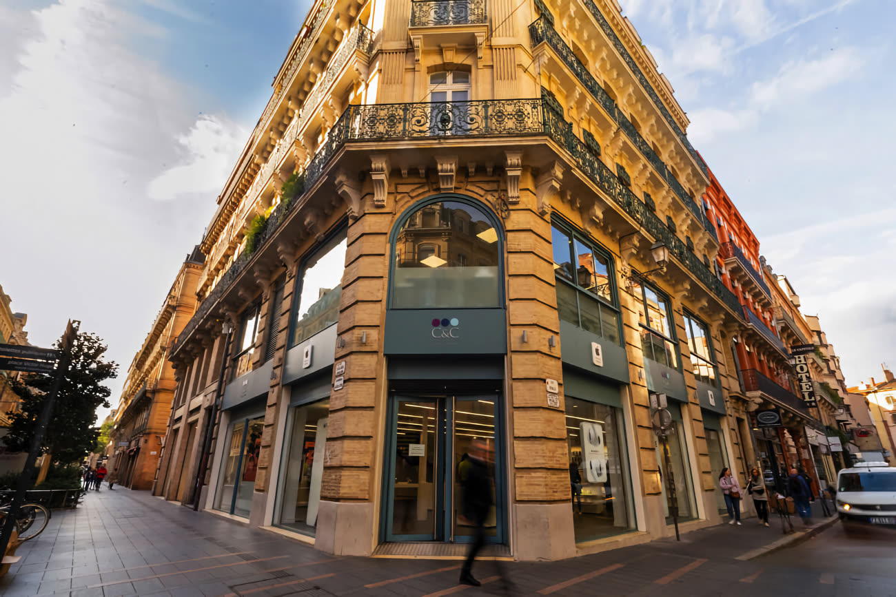 La boutique de C&C dans le centre-ville de Toulouse. Image C&C.