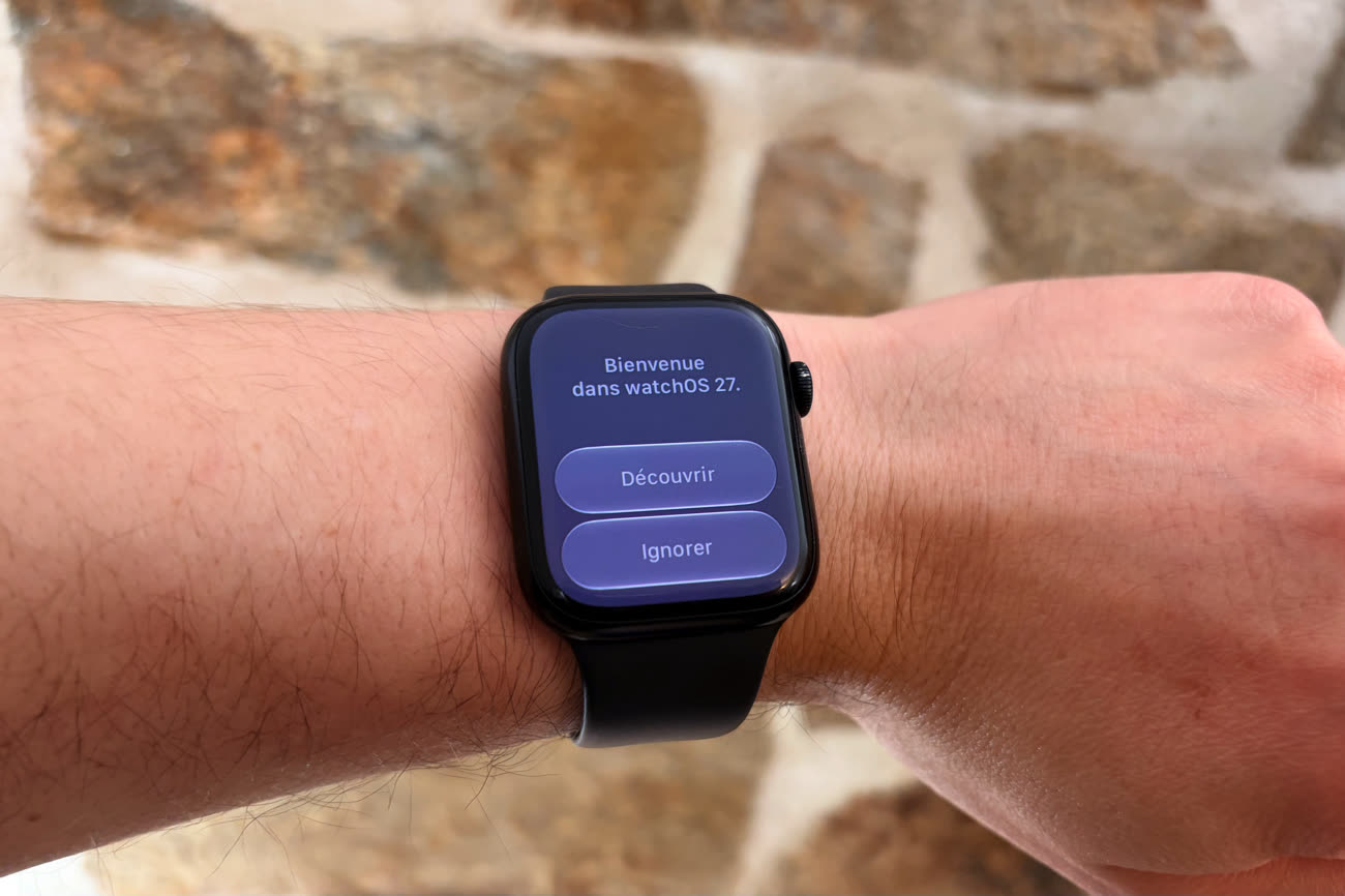 Miracle, une Apple Watch Series 9 sous watchOS 27 ! Image WatchGeneration.