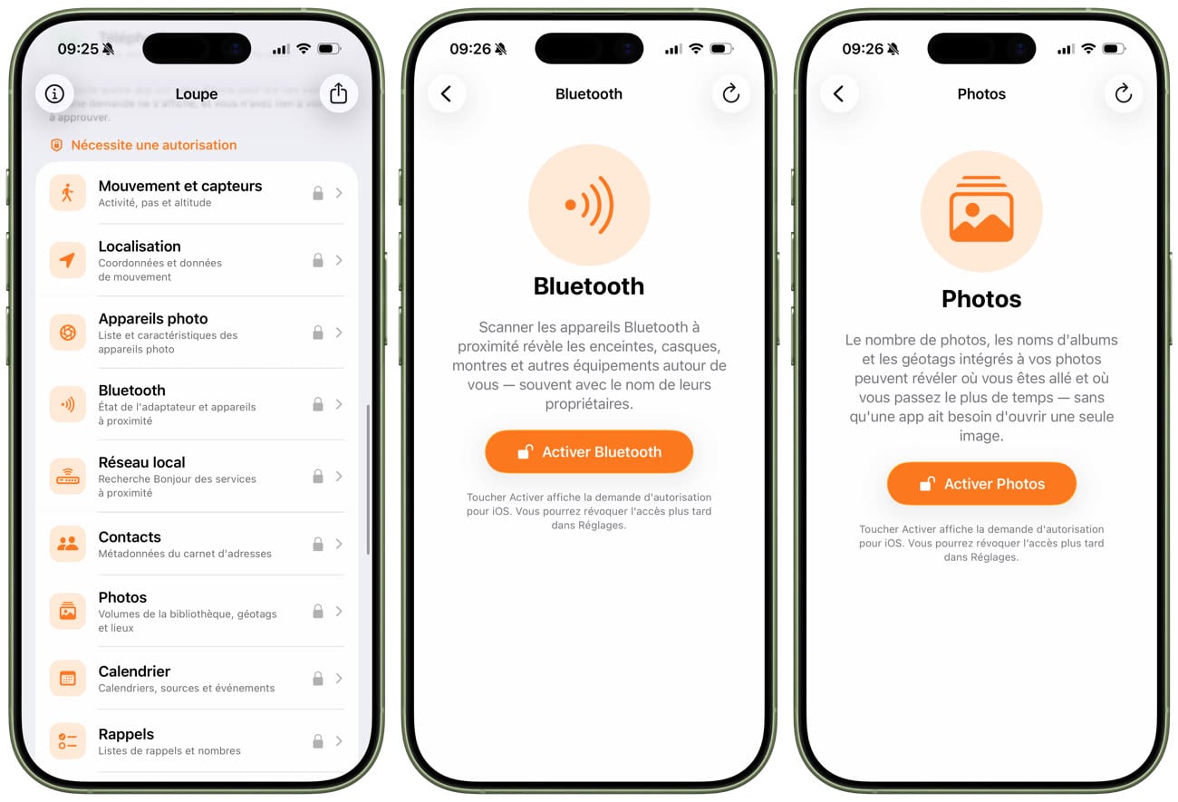 Une partie des informations qui peuvent être obtenues avec des accès supplémentaires accordés aux apps. Image iGeneration.