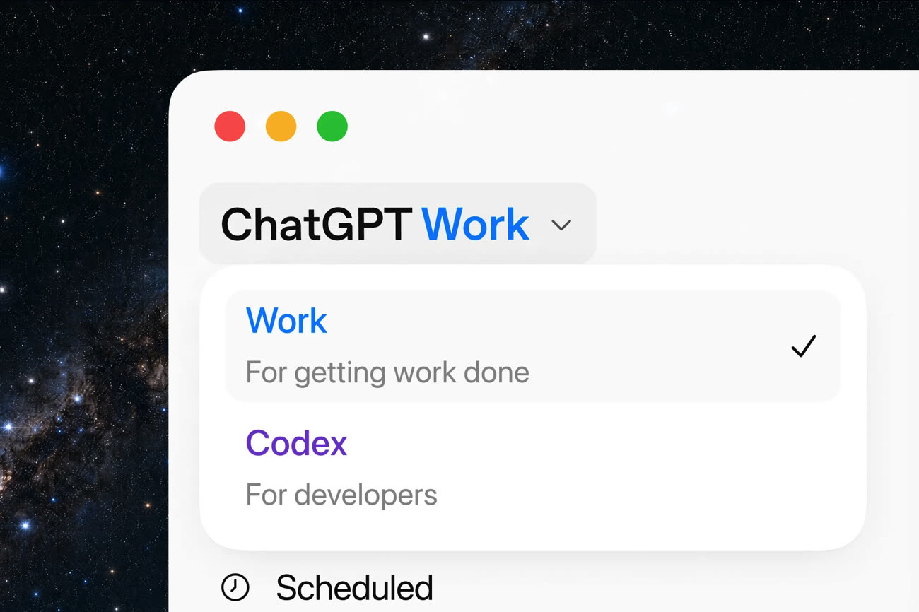 ChatGPT a fusionné avec Codex, ou plutôt l’inverse. Image OpenAI.