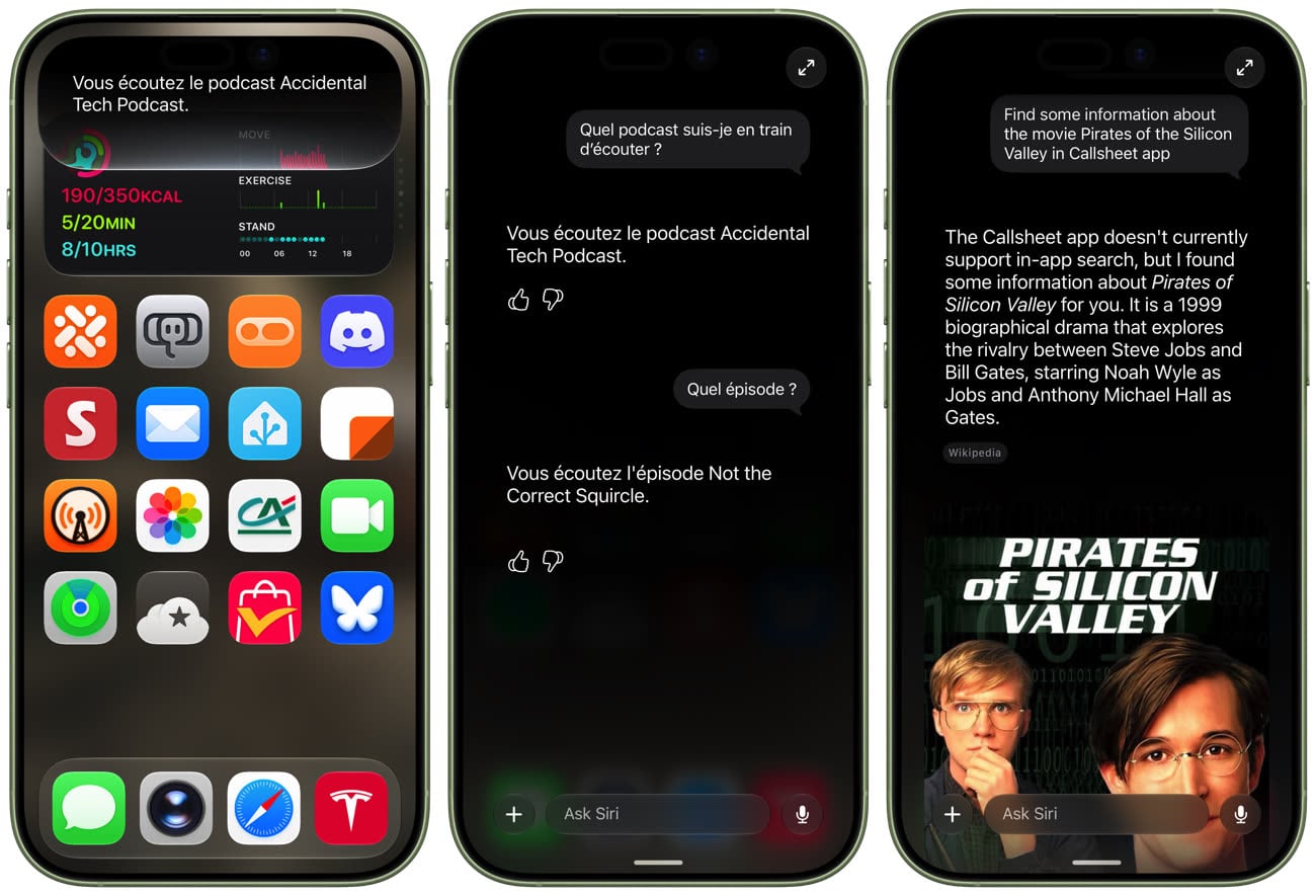 Deux exemples contrastés : succès avec Overcast à gauche et au centre, échec avec CallSheet à droite. Image iGeneration.