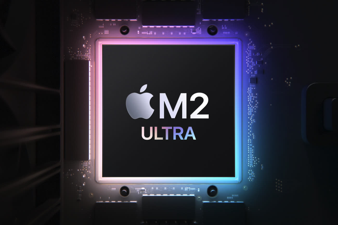 La M2 Ultra a fait ses preuves dans les Mac, moins dans les centres de données d’Apple. Capture keynote WWDC 2023, image MacGeneration.