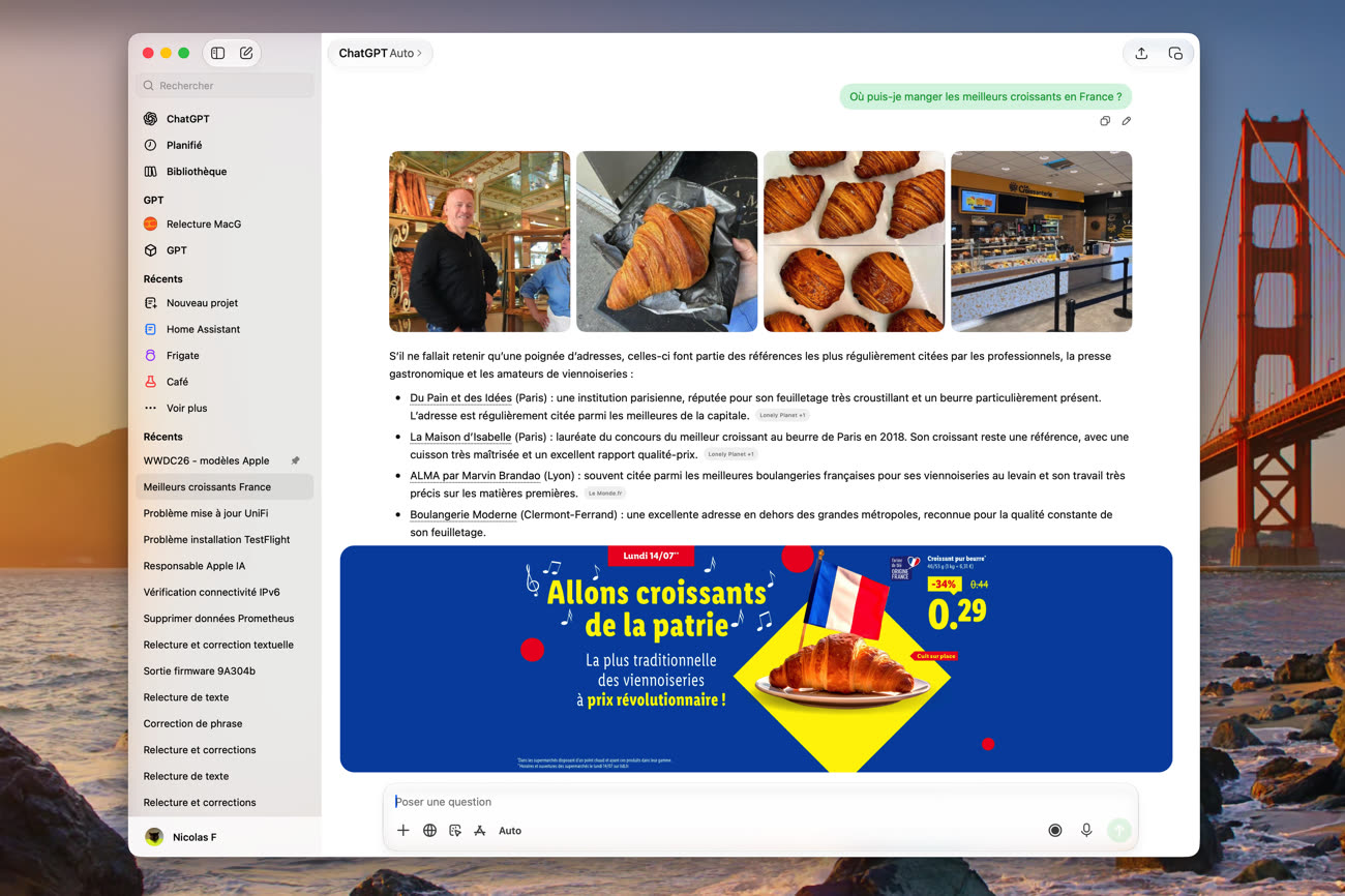 Bientôt l’expérience de ChatGPT ? Image MacGeneration.