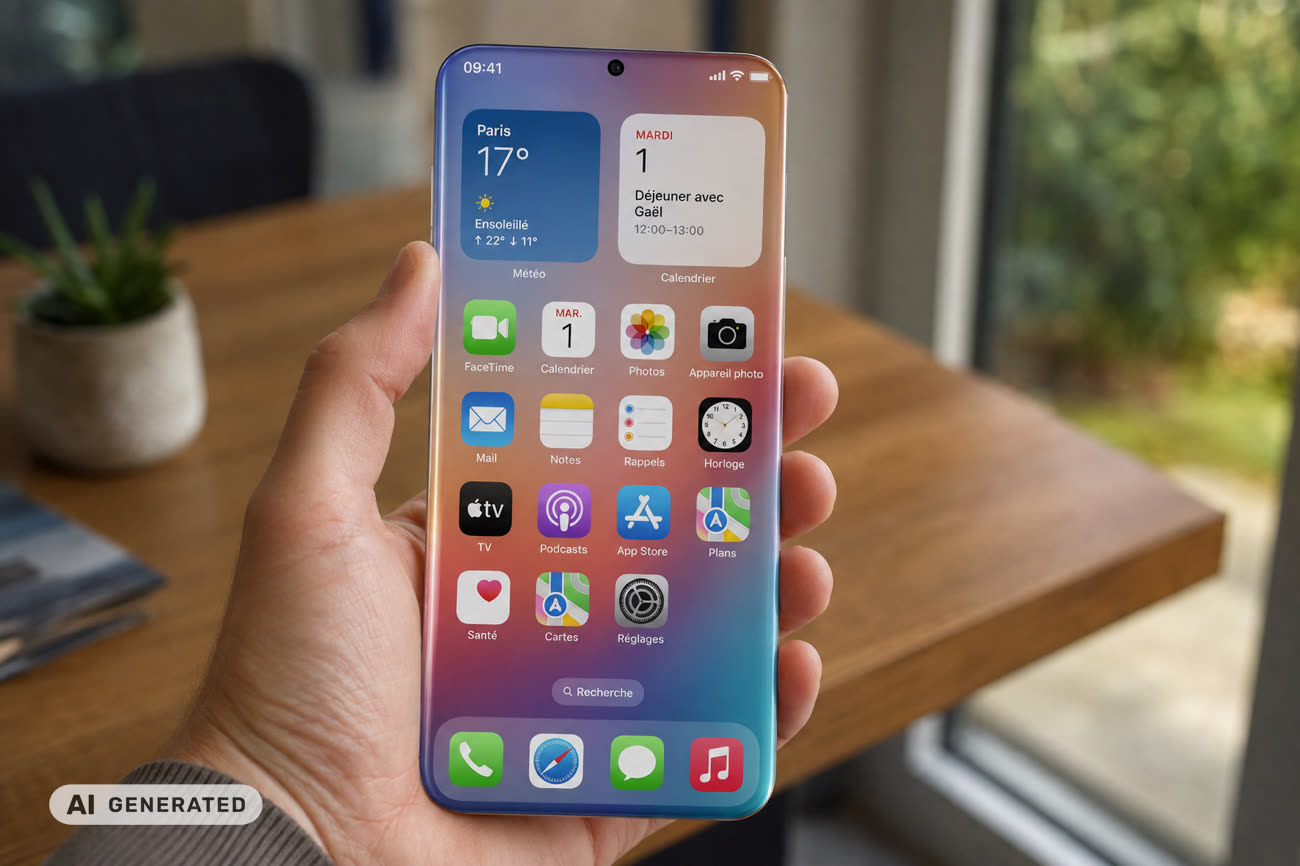 L’iPhone des 20 ans, imaginé par ChatGPT.
