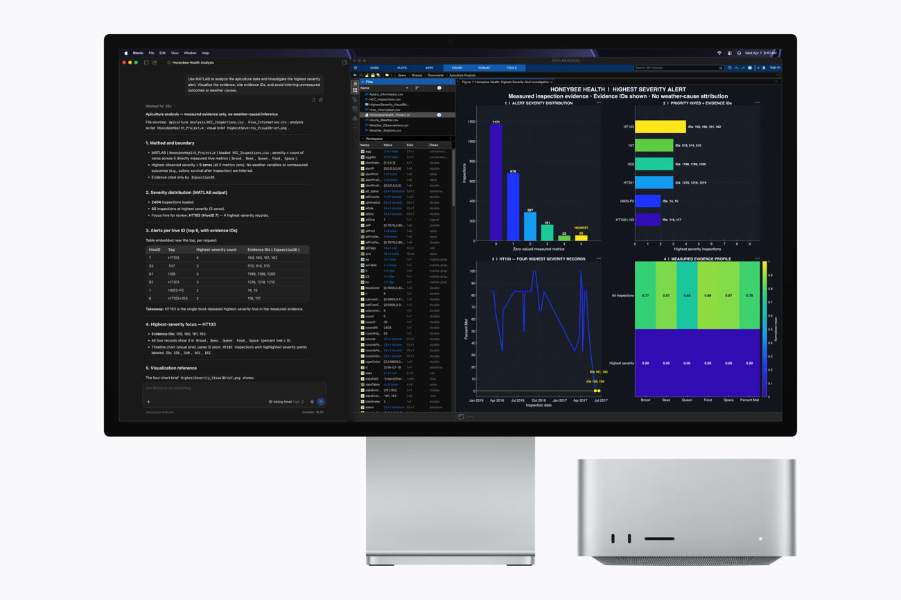 Le Mac Studio est la machine parfaite pour faire tourner un LLM en local. Image Apple.
