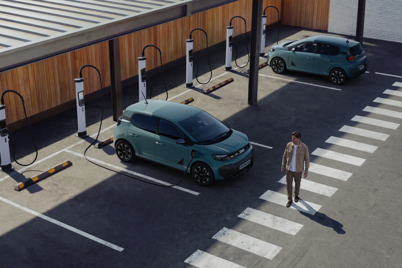 La charge rapide est une option et encore, uniquement sur le modèle haut de gamme. Image Dacia.